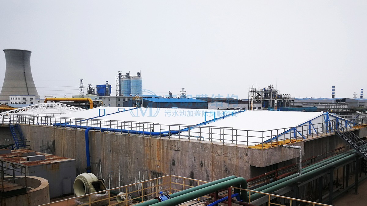 中海精細化工環(huán)氧一、二、三期曝氣池加蓋工程